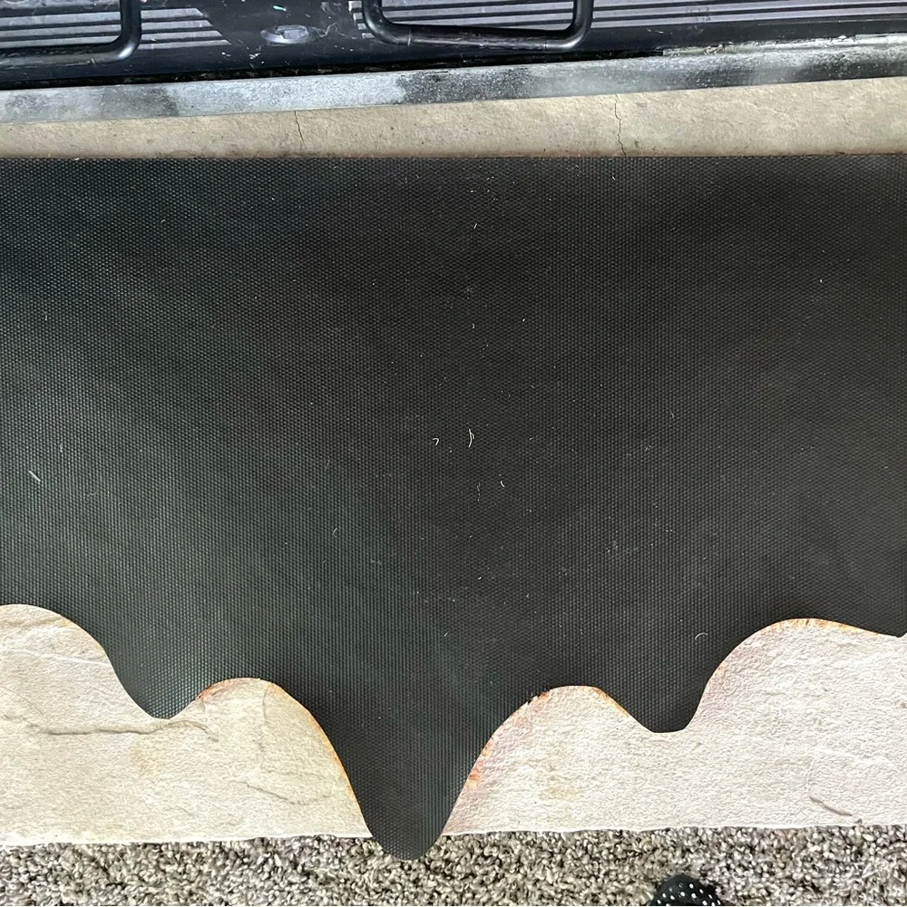 NWT Halloween Bat Shaped Doormat Natural Coir Mat Black Brown Goth Vampire Bat